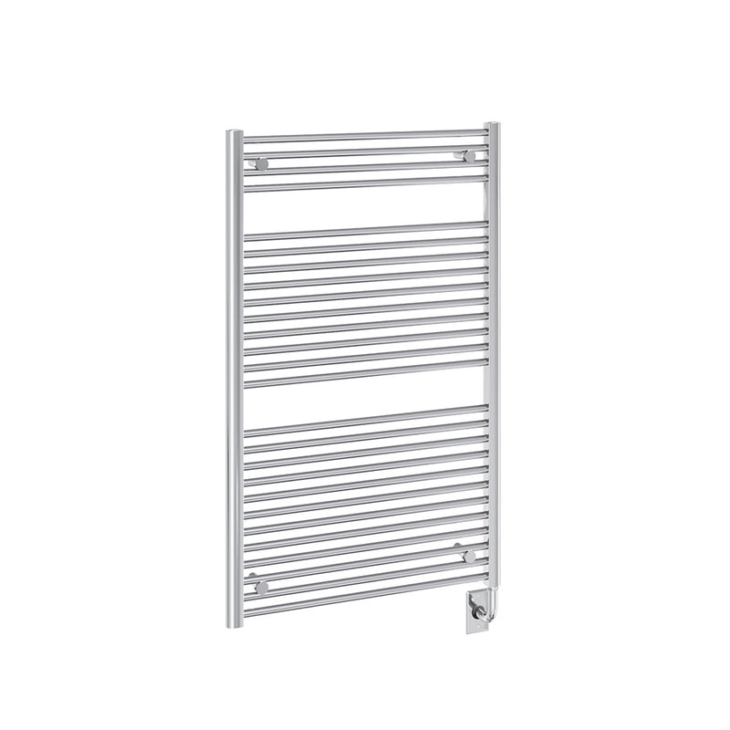 ICO Savoy electric hardwired towel warmer, 29.5 x 47.5 in, Chrome