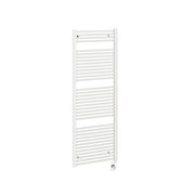 ICO Savoy electric hardwired towel warmer, 23.5 x 66.5 in, Gloss White