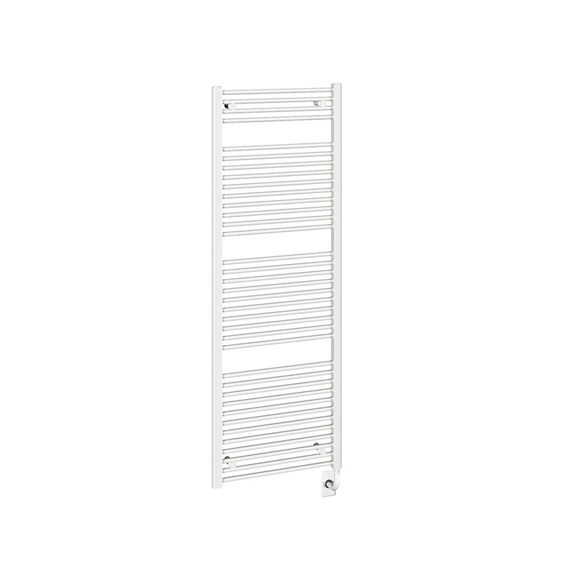 ICO Savoy electric hardwired towel warmer, 23.5 x 66.5 in, Gloss White