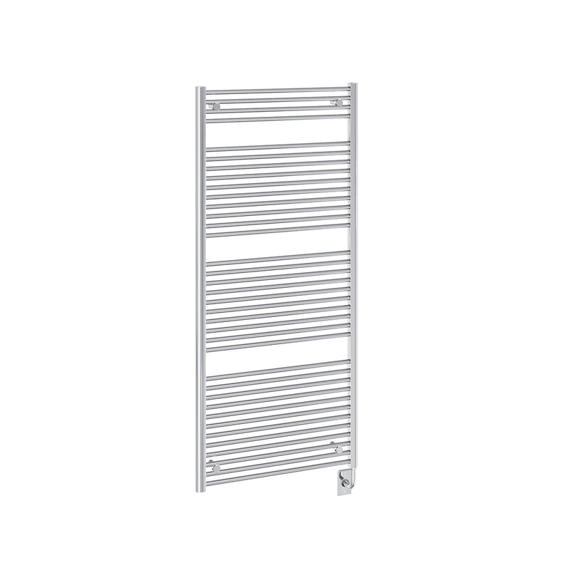 ICO Savoy electric hardwired towel warmer, 29.5 x 66.5 in, Chrome