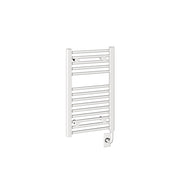 ICO Savoy electric hardwired towel warmer, 15.5 x 25 in, Gloss White