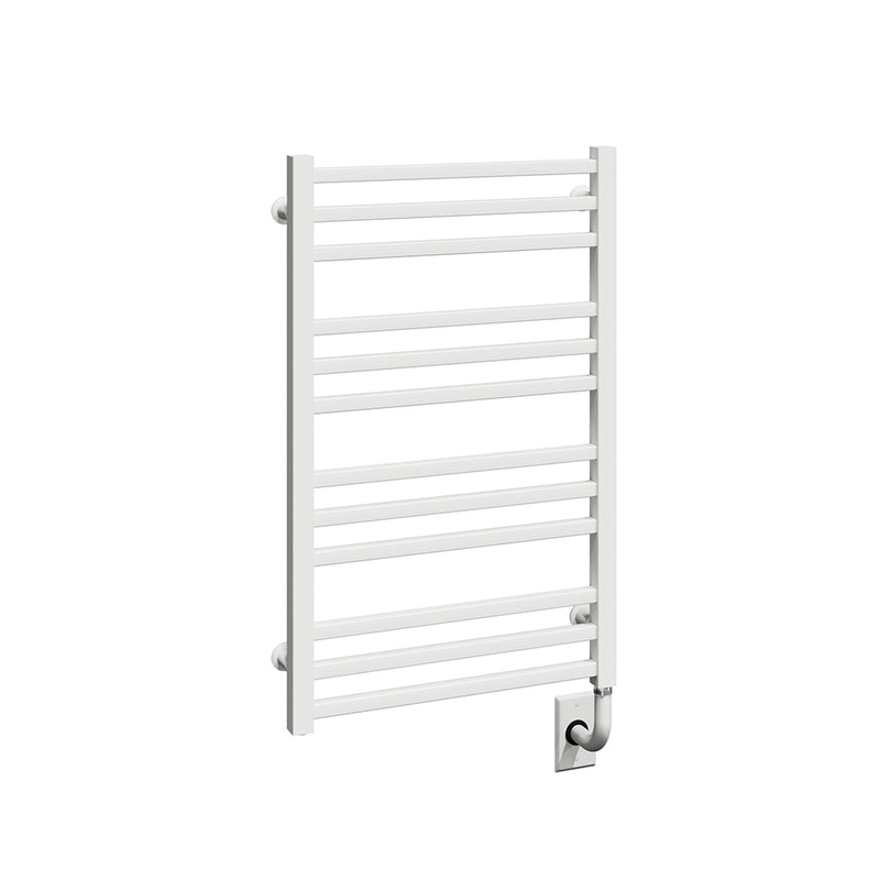 ICO Avento electric hardwired towel warmer, 19.5 x 31 in, Matte White