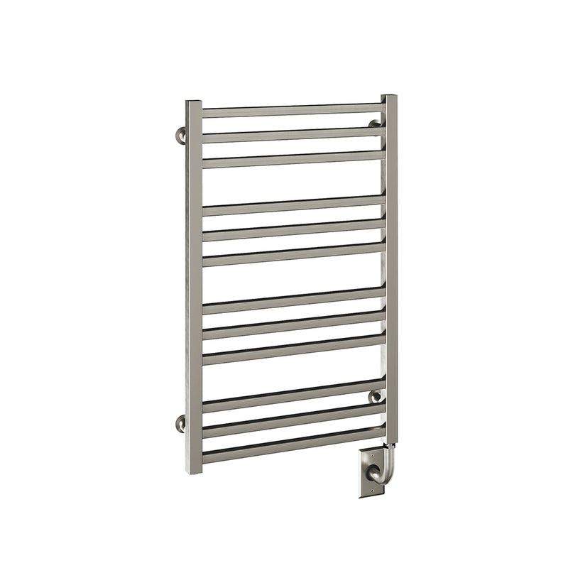 ICO Avento electric hardwired towel warmer, 19.5 x 31 in, Brushed Nickel