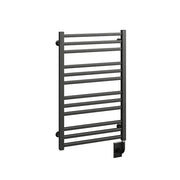 ICO Avento electric hardwired towel warmer, 19.5 x 31 in, Matte Black