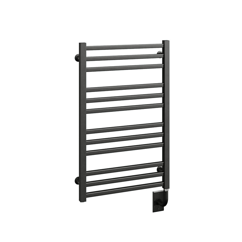 ICO Avento electric hardwired towel warmer, 19.5 x 31 in, Matte Black