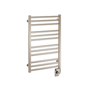 ICO Avento electric hardwired towel warmer, 19.5 x 31 in, Polished Nickel