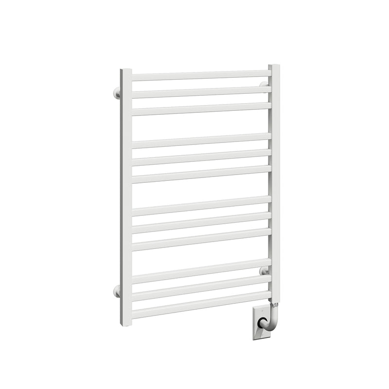 ICO Avento electric hardwired towel warmer, 23.5 x 31 in, Matte White