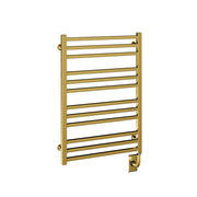 ICO Avento electric hardwired towel warmer, 23.5 x 31 in, Brushed Gold