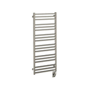 ICO Avento electric hardwired towel warmer, 19.5 x 47.5 in, Brushed Nickel