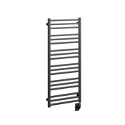 ICO Avento electric hardwired towel warmer, 19.5 x 47.5 in, Matte Black