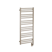 ICO Avento electric hardwired towel warmer, 19.5 x 47.5 in, Polished Nickel