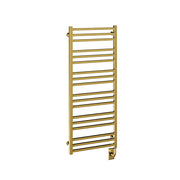 ICO Avento electric hardwired towel warmer, 19.5 x 47.5 in, Brushed Gold