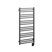 ICO Avento electric hardwired towel warmer, 23.5 x 47.5 in, Matte Black