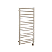 ICO Avento electric hardwired towel warmer, 23.5 x 47.5 in, Polished Nickel