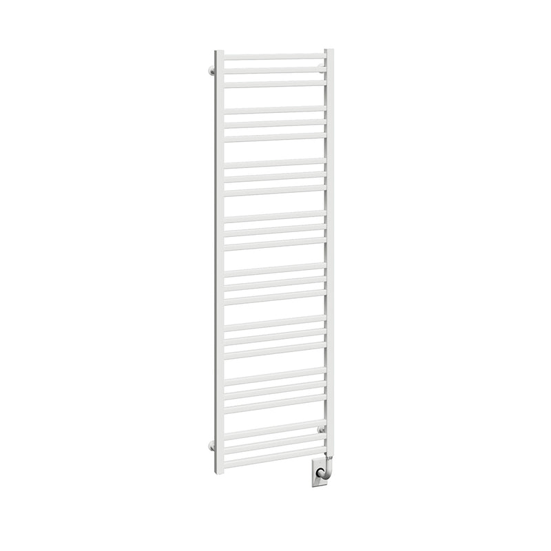 ICO Avento electric hardwired towel warmer, 19.5 x 64 in, Matte White