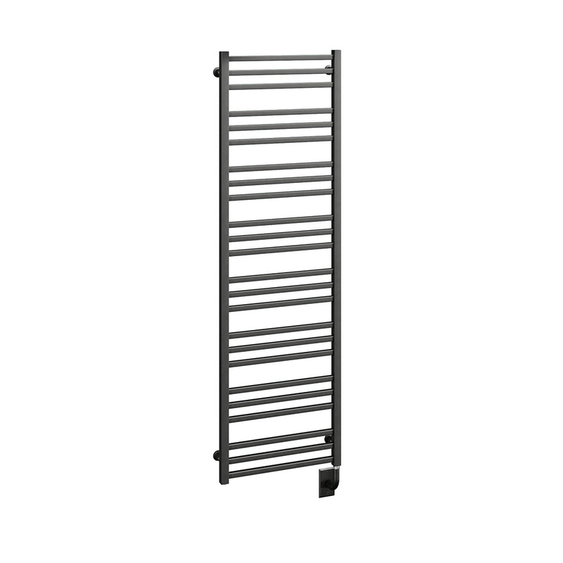 ICO Avento electric hardwired towel warmer, 19.5 x 64 in, Matte Black