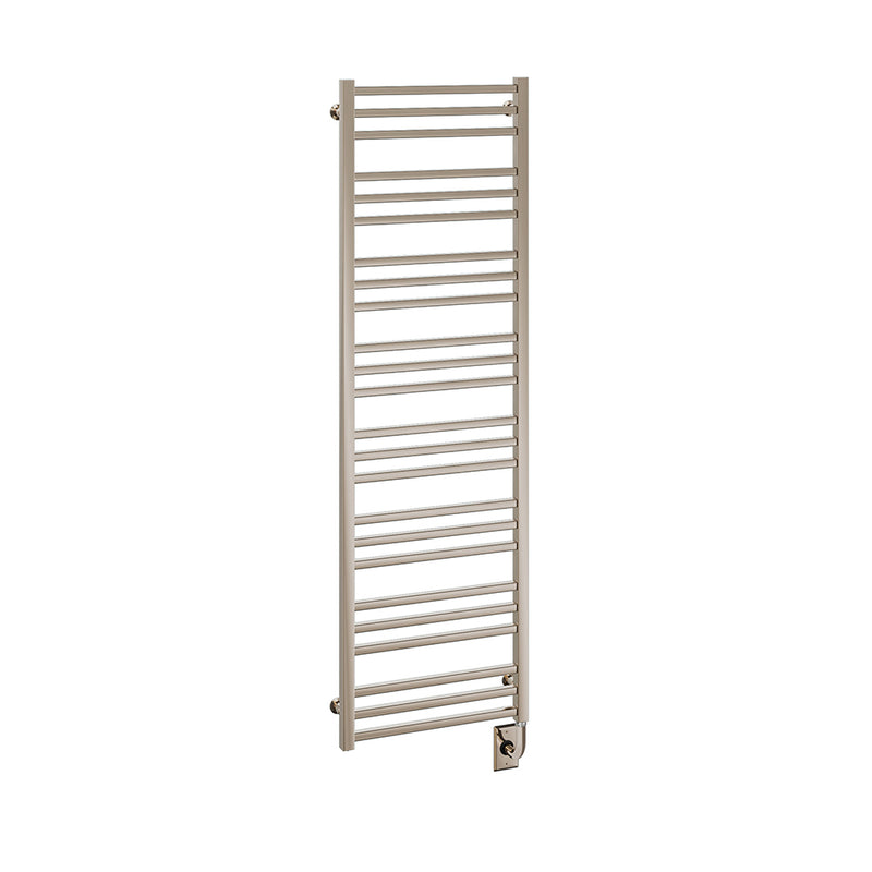 ICO Avento electric hardwired towel warmer, 19.5 x 64 in, Polished Nickel