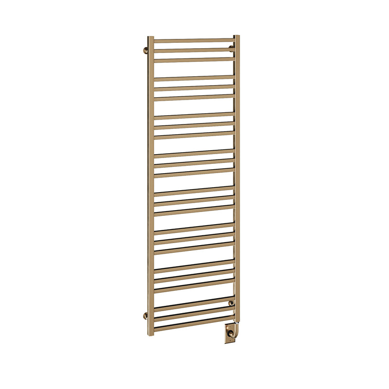 ICO Avento electric hardwired towel warmer, 19.5 x 64 in, Brushed Bronze