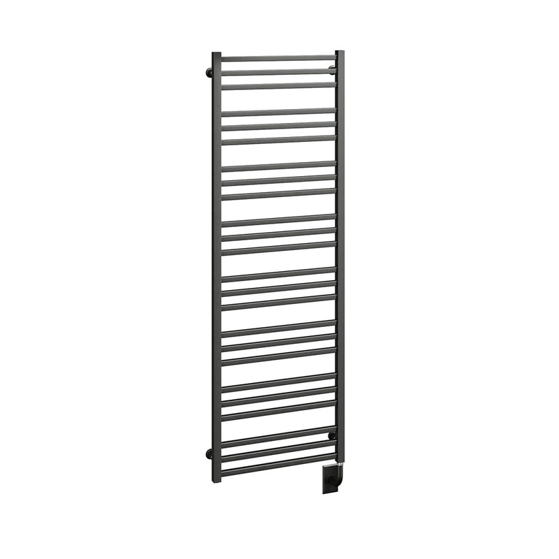 ICO Avento electric hardwired towel warmer, 23.5 x 64 in, Matte Black