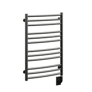 ICO Laveno electric hardwired towel warmer, 19.5 x 31 in, Matte Black