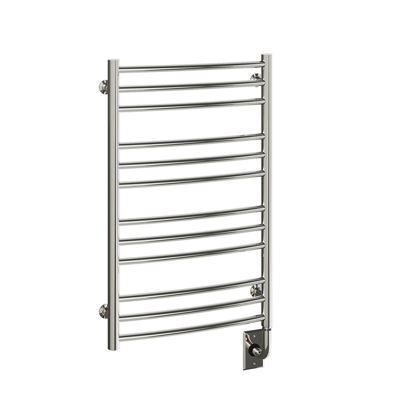ICO Laveno electric hardwired towel warmer, 19.5 x 31 in, Polished Nickel