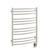 ICO Laveno electric hardwired towel warmer, 23.5 x 31 in, Brushed Nickel