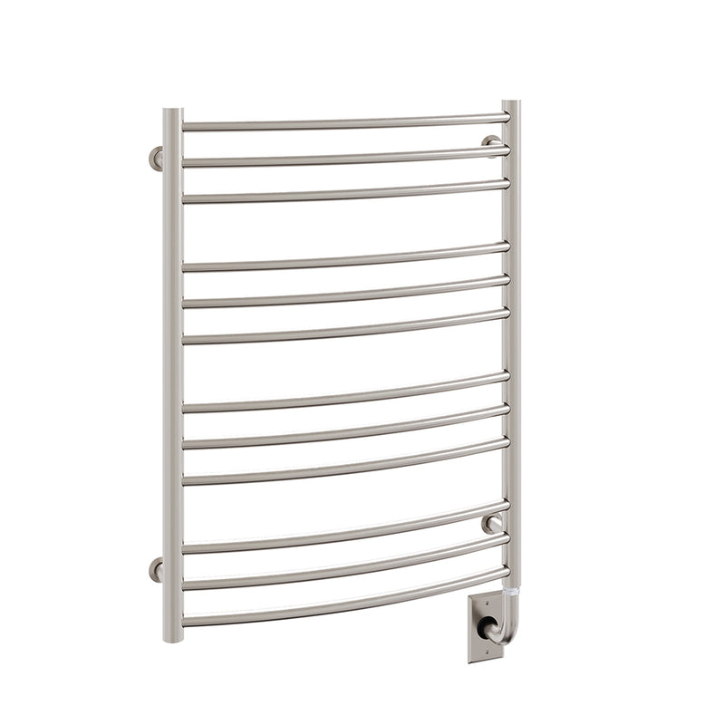 ICO Laveno electric hardwired towel warmer, 23.5 x 31 in, Brushed Nickel