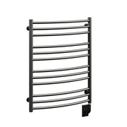ICO Laveno electric hardwired towel warmer, 23.5 x 31 in, Matte Black