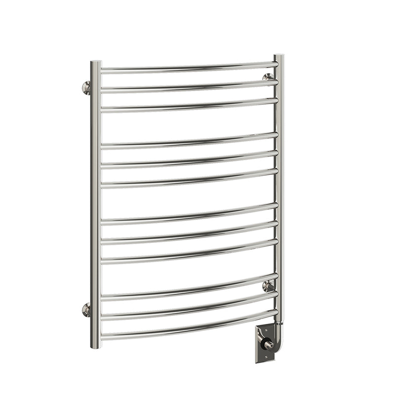 ICO Laveno electric hardwired towel warmer, 23.5 x 31 in, Polished Nickel