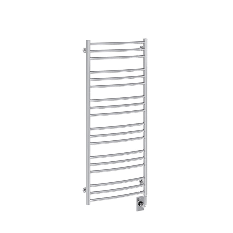 ICO Laveno electric hardwired towel warmer, 19.5 x 47.5 in, Chrome