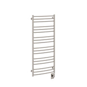 ICO Laveno electric hardwired towel warmer, 19.5 x 47.5 in, Brushed Nickel