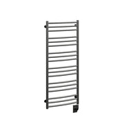 ICO Laveno electric hardwired towel warmer, 19.5 x 47.5 in, Matte Black