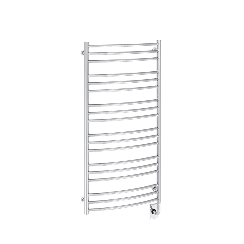 ICO Laveno electric hardwired towel warmer, 23.5 x 47.5 in, Chrome