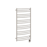 ICO Laveno electric hardwired towel warmer, 23.5 x 47.5 in, Brushed Nickel