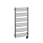 ICO Laveno electric hardwired towel warmer, 23.5 x 47.5 in, Matte Black