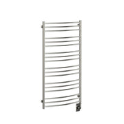 ICO Laveno electric hardwired towel warmer, 23.5 x 47.5 in, Polished Nickel