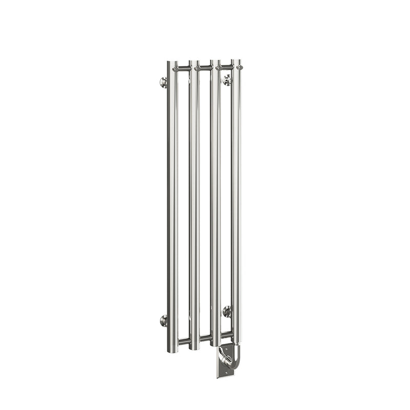 ICO Rosendal electric hardwired towel warmer, 10.5 x 37.5 in, Chrome