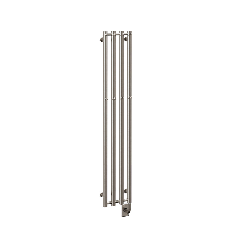 ICO Rosendal electric hardwired towel warmer, 10.5 x 59 in, Brushed Nickel