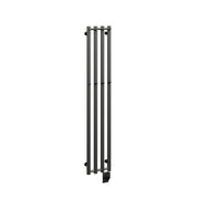 ICO Rosendal electric hardwired towel warmer, 10.5 x 59 in, Matte Black