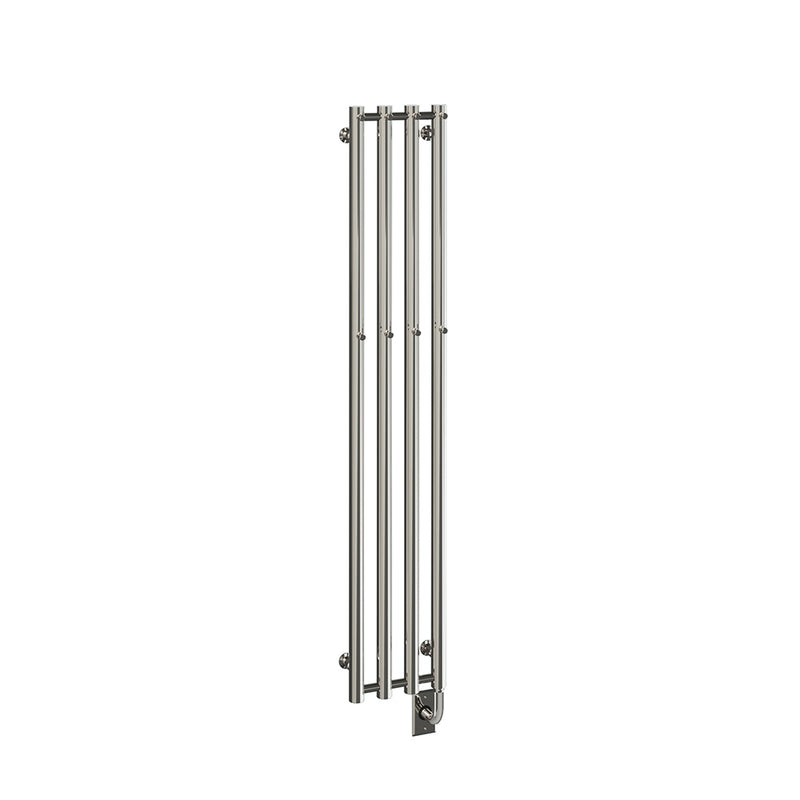 ICO Rosendal electric hardwired towel warmer, 10.5 x 59 in, Polished Nickel