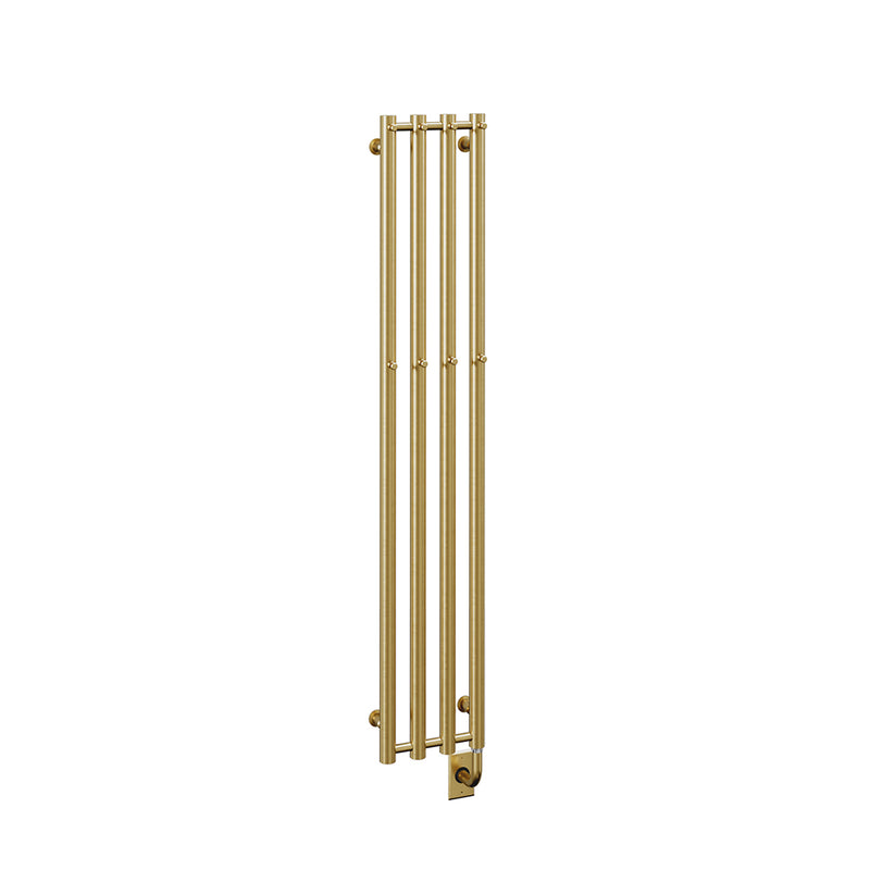 ICO Rosendal electric hardwired towel warmer, 10.5 x 59 in, Brushed Gold