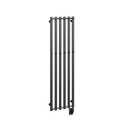 ICO Rosendal electric hardwired towel warmer, 16.5 x 59 in, Matte Black