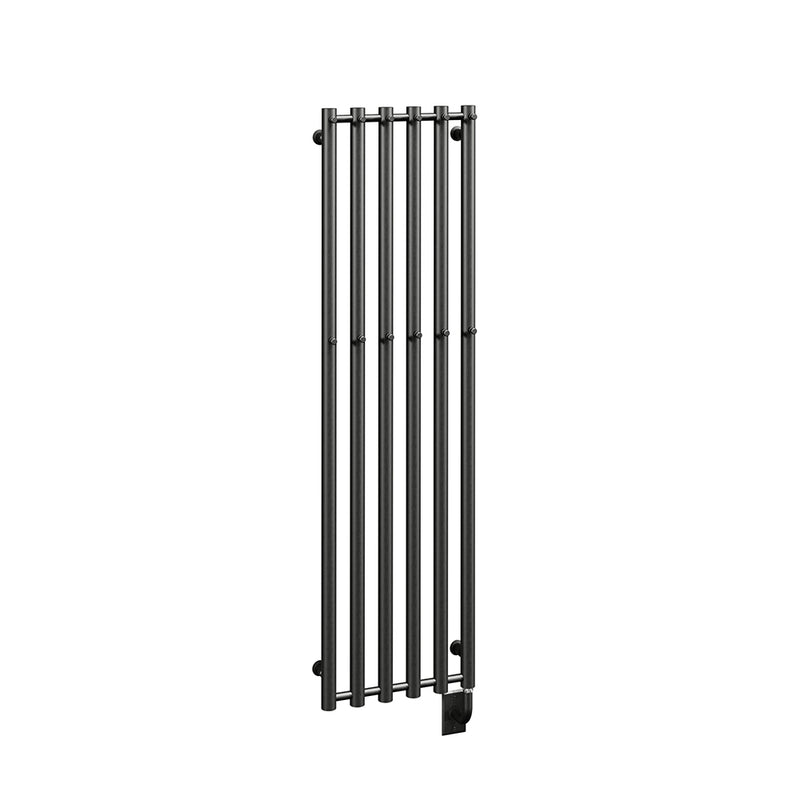 ICO Rosendal electric hardwired towel warmer, 16.5 x 59 in, Matte Black