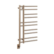 ICO Ortona electric hardwired towel warmer, 19.5 x 37 in, Brushed Bronze
