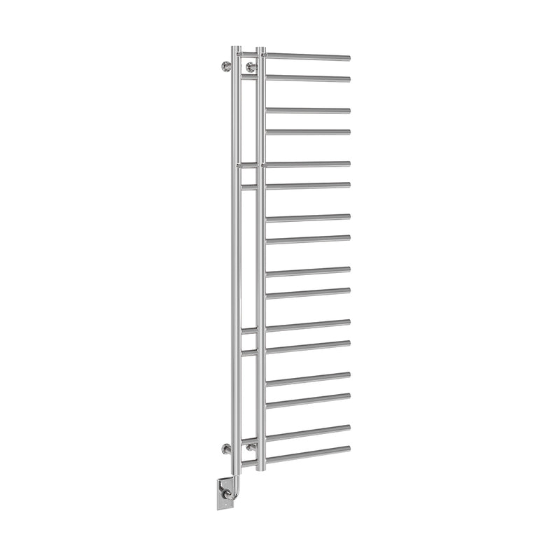 ICO Ortona electric hardwired towel warmer, 19.5 x 60.5 in, Chrome