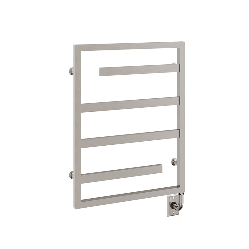 ICO Vasto electric hardwired towel warmer, 23.5 x 31 in, Brushed Nickel