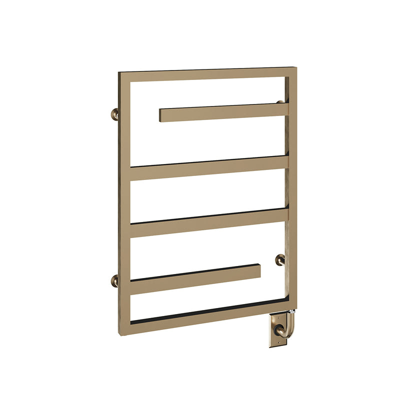 ICO Vasto electric hardwired towel warmer, 23.5 x 31 in, Brushed Bronze