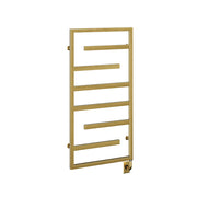 ICO Vasto electric hardwired towel warmer, 23.5 x 47.5 in, Brushed Gold