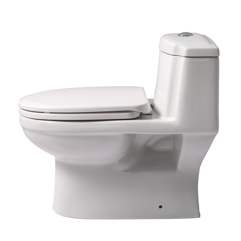 WHITEHAUS COLLECTION Magic Flush Eco-Friendly One-Piece Toilet Elongated WHMFL3222-EB