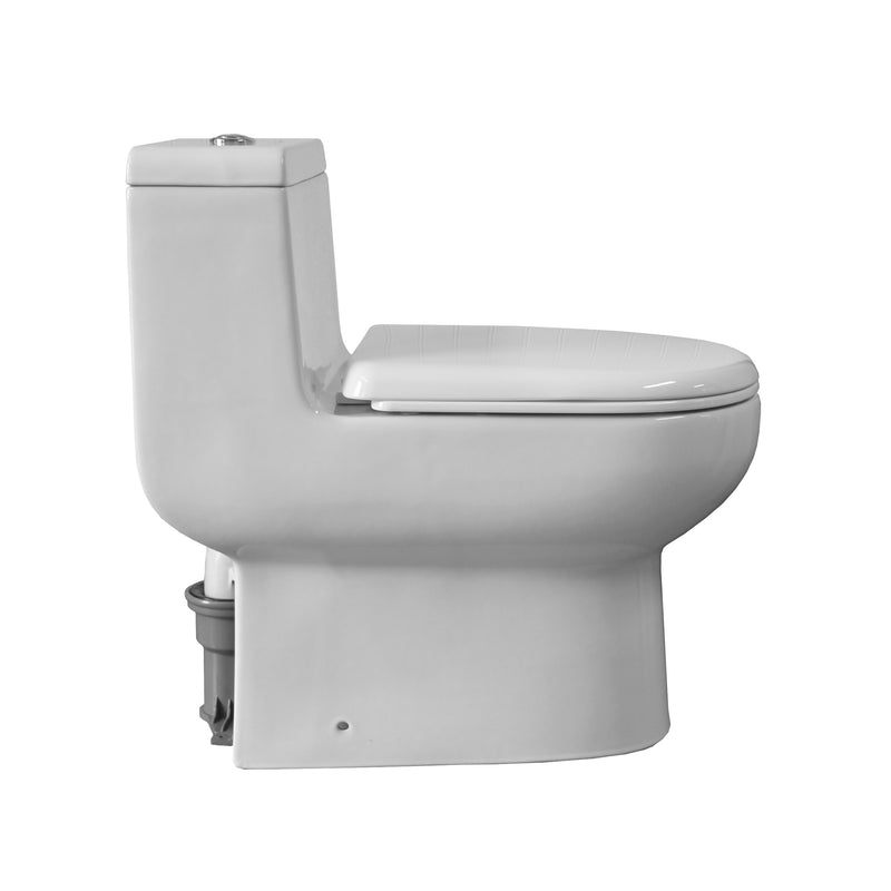 WHITEHAUS COLLECTION Magic Flush Eco-Friendly One-Piece Toilet Elongated WHMFL3351-EB